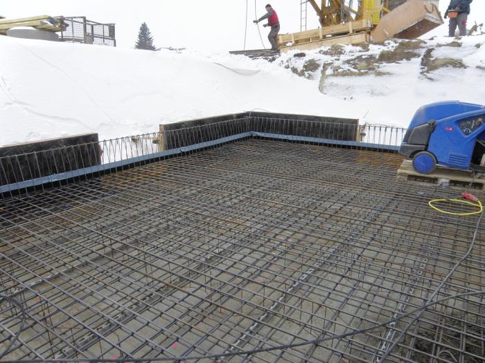 Bewehrung Fundament Pelletslager